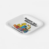 Assiettes En Carton Sesame Street Pals 1er anniversaire (Angulaire)