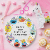 Assiettes En Carton Sesame Street Pals Confetti Anniversaire (Fête)