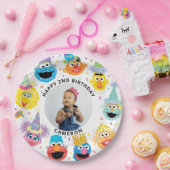 Assiettes En Carton Sesame Street Pals Confetti Anniversaire (Fête)