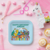 Assiettes En Carton Sesame Street | Rainbow Wave (Fête)