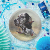 Assiettes En Carton Set anglais avec faisans, art (Fête)