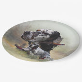 Assiettes En Carton Set anglais avec faisans, art (Angle)