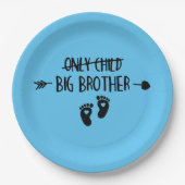 Assiettes En Carton Seulement les enfants traversent maintenant Big Br (Devant)