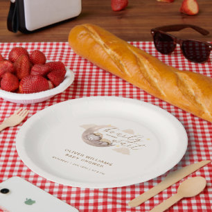 Assiettes En Carton Sexe Neutre Bearly Wait Moon Star Sleepy Bear