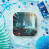 Assiettes En Carton SF Futuristic City 3 (Fête)