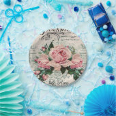 Assiettes En Carton shabby chic, découpage, victorien, français chic, (Fête)