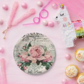 Assiettes En Carton shabby chic, découpage, victorien, français chic, (Fête)