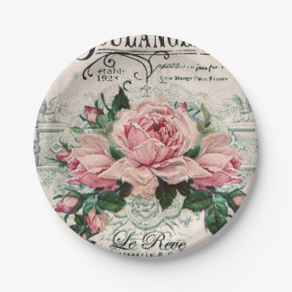 Assiettes En Carton shabby chic, découpage, victorien, français chic,
