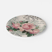 Assiettes En Carton shabby chic, découpage, victorien, français chic, (Angle)