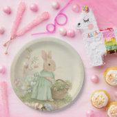 Assiettes En Carton Shabby Chic Spring Rabbit (Fête)