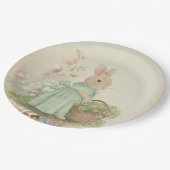 Assiettes En Carton Shabby Chic Spring Rabbit (Angle)