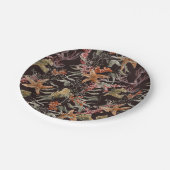 Assiettes En Carton Shabby Sea Life Pattern (Angle)
