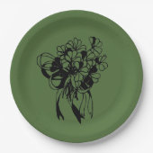Assiettes En Carton Shamrock Bouquet St. Patrick's Day Papier Plaques (Devant)