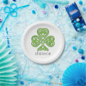 Assiettes En Carton Shamrock celte Sainte Vert Saint Patrick (Fête)
