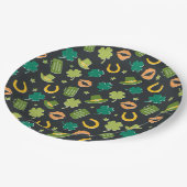 Assiettes En Carton Shamrock de la Saint-Patrick Motif (Angle)