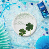 Assiettes En Carton Shamrock de la verdure St. Patricks (Fête)