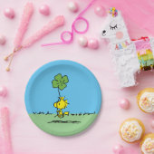 Assiettes En Carton Shamrock de transport de bois (Fête)