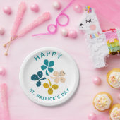 Assiettes En Carton Shamrock de trèfle Dessin Bonne Saint Patrick`s da (Fête)