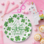 Assiettes En Carton Shamrock Green Bow Lucky Charm 1st Birthday (Fête)