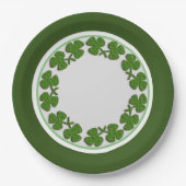 Assiettes En Carton Shamrock irlandais personnalisé St. Patricks Day P (Devant)