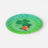 Assiettes En Carton Shamrock irlandais St Patrick's (Angle)