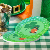Assiettes En Carton Shamrock irlandais St Patrick's