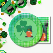 Assiettes En Carton Shamrock irlandais St Patrick's