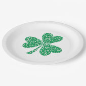 Assiettes En Carton Shamrock Jour de la Saint Patrick (Angle)