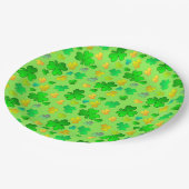 Assiettes En Carton Shamrock Saint Patrick's Day Papier Plaque (Angle)