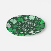 Assiettes En Carton Shamrock St Patrick's (Angle)