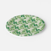 Assiettes En Carton Shamrock vert Clover Motif St Patrick's Day (Angle)