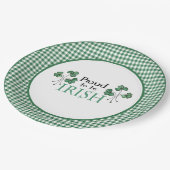 Assiettes En Carton Shamrock vert fier d'être une plaque de papier irl (Angle)