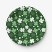 Assiettes En Carton Shamrock vert, Saint Patrick's Day (Devant)