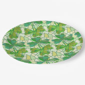 Assiettes En Carton Shamrocks fragmentés (Angle)