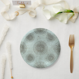 Assiettes En Carton Shanty vintage   Ephémère de Compass Steampunk