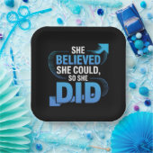 Assiettes En Carton She Believed She Could, So She Did (Fête)