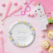 Assiettes En Carton She Found Her Main Squeeze Lemon Bridal Shower (Fête)