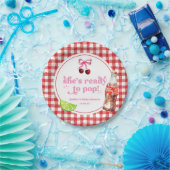 Assiettes En Carton She's Ready To Pop! Cherry Soda Pop Baby Shower (Fête)