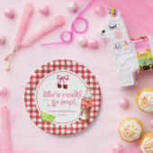 Assiettes En Carton She's Ready To Pop! Cherry Soda Pop Baby Shower (Fête)