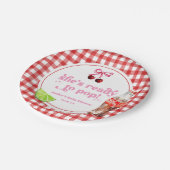Assiettes En Carton She's Ready To Pop! Cherry Soda Pop Baby Shower (Angle)