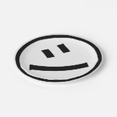 Assiettes En Carton ㋛ Shi Kana Katakana Smiling Emoji / Emoticon (Angle)