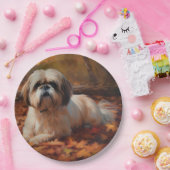 Assiettes En Carton Shih Tzu à l'automne Feuilles automne Inspire (Fête)