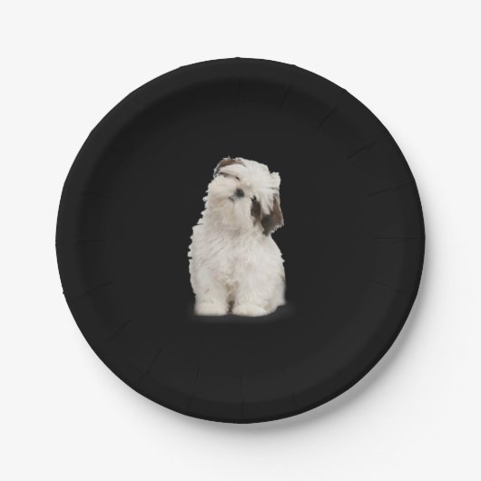 Assiettes En Carton Shih Tzu | Shih Tzu Puppy Cadeau Cadeau (Devant)
