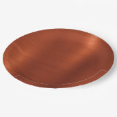 Assiettes En Carton Shimmer Ombre en terre cuite (Angle)