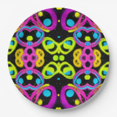 Assiettes En Carton shiny Abstract art (Devant)