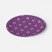 Assiettes En Carton shippo rose et violet (Angle)