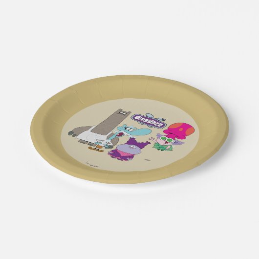 Assiettes En Carton Shnitzel, Mung, Chowder et Truffes (Angle)