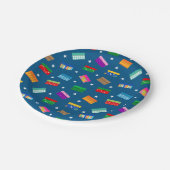 Assiettes En Carton Shobox Star Party Plaques - Bleu (Angle)