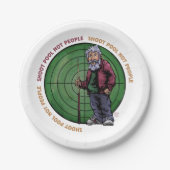 Assiettes En Carton Shoot pool Not People (Devant)