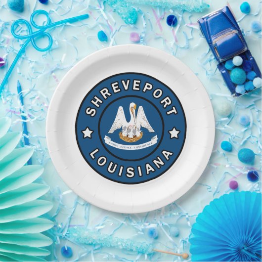 Assiettes En Carton Shreveport Louisiane (Fête)
